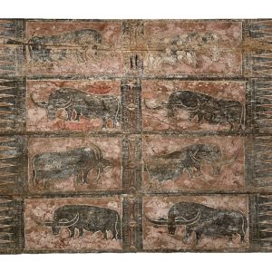 Carved Unique Buffalow Wall Panel